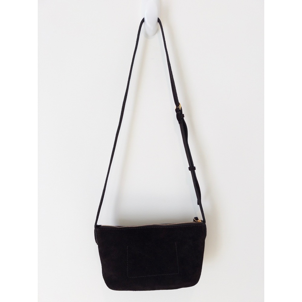 Madewell Mini Crossbody Bag in Dark Carob Brown Soft Grain Suede, EUC - Picture 3 of 10